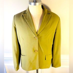COPY - AWESOME!BANDOLINO -LT Green Suit Jacket Poly/Stretch Lined Two Button sz…